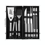 10 in 1 Barbecue Combination Tool Set Scatola di alluminio Acciaio inossidabile Grill Set
