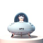 HO3 UFO Double Spraying PET Humidifier Home Air Nebulizzatore Acqua Rifornimento dell'acqua Strumento, Colore: Plug-in Modello (bianco)