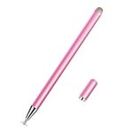 JD02 Universale Penna magnetica Cap Pan Testa Pan + Panno in fibra 2 in 1 Penna stilo per tablet intelligenti e telefoni cellulari (oro rosa)