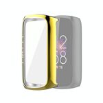 Per Fitbit Luxe Copertura completa TPU Cover protettivo per la protezione elettroplatante (oro)