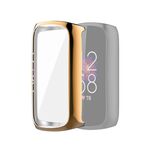 Per Fitbit Luxe Copertura integrale TPU Custodia protettiva per fulloplating (oro rosa)