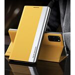 Per Samsung Galaxy A52 5G / 4G Custodia a flip a flip ultra-sottile multipla con supporto elettroplavato con supporto (giallo)