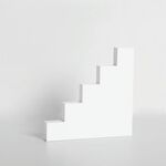 Scaletta piatta in legno massello geometrica poligono poligono puntelli creativi fotografia ornamenti