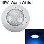 Lampada da parete per piscina in plastica ABS da 18W con luce subacquea (bianco caldo)