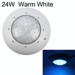 Lampada da parete per piscina in plastica ABS da 24 W con luce subacquea (bianco caldo)