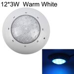 Lampada da parete per piscina in plastica ABS 12x3W con luce subacquea (bianco caldo)