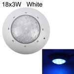 Lampada da parete per piscina in plastica ABS 18x3W con luce subacquea (bianca)