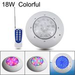Lampada da parete per piscina in plastica ABS da 18W con luce subacquea (colorata + telecomando)