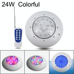 Lampada da parete per piscina in plastica ABS 24W con luce subacquea (colorata + telecomando)