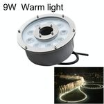 Luce per fontana subacquea in lega di alluminio a LED con anello paesaggistico 9W (luce calda)