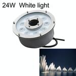 Luce per fontana subacquea in lega di alluminio a LED con anello paesaggistico 24W (luce bianca)