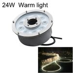 Luce per fontana subacquea in lega di alluminio a LED con anello paesaggistico 24W (luce calda)