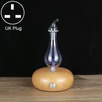 Spruzzatore automatico di alcol per macchina per aromaterapia con diffusore di olio essenziale di legno, specifica spina: spina britannica (marrone chiaro)