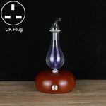 Spruzzatore automatico di alcol per macchina per aromaterapia con diffusore di olio essenziale di legno, specifica spina: spina UK (marrone scuro)