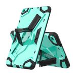 Custodia protettiva antiurto in TPU + PC per Galaxy Tab A 8.0 2019 con supporto (verde menta)
