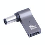 100W USB-C / Type-C femmina a DC 7.4x0.6mm Adattatore di ricarica computer maschio per HP
