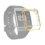 Per Fitbit Ionic Copertura full Copertura TPU Caso di orologio (giallo trasparente)