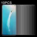 Per Vivo V17 10 PCS 0.26mm 9H Durezza superficiale 2.5D Pellicola non a schermo intero in vetro temperato antideflagrante