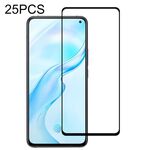 25 PCS 9H Durezza superficiale 2.5D Pellicola in vetro temperato a schermo intero con colla piena per Vivo X30 Pro