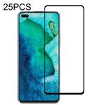 25 PCS 9H Durezza superficiale 2.5D Pellicola in vetro temperato a schermo intero con colla piena per Huawei Honor V30
