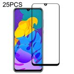 25 PCS 9H Durezza superficiale 2.5D Pellicola in vetro temperato a schermo intero con colla piena per Huawei Honor Play 4T Pro