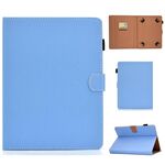 Per tablet PC a tinta unita da 7 pollici Custodia in pelle con vibrazione orizzontale magnetica universale con slot per schede e supporto (blu)