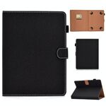 Per tablet PC a tinta unita da 8 pollici Custodia in pelle con vibrazione orizzontale magnetica universale con slot per schede e supporto (nero)