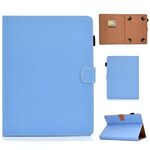 Per tablet PC a tinta unita da 8 pollici Custodia in pelle con vibrazione orizzontale magnetica universale con slot per schede e supporto (blu)