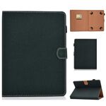 Per tablet PC a tinta unita da 8 pollici Custodia in pelle con vibrazione orizzontale magnetica universale con slot per schede e supporto (verde)