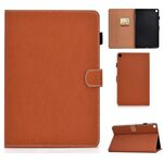 Per Galaxy Tab S5e T720 Tablet PC a tinta unita Custodia in pelle con vibrazione orizzontale magnetica universale con slot per schede e supporto (marrone)