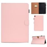 Per Galaxy Tab S5e T720 Tablet PC a tinta unita Custodia in pelle con vibrazione orizzontale magnetica universale con slot per schede e supporto (rosa)