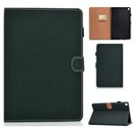 Per Galaxy Tab S5e T720 Tablet PC a tinta unita Custodia in pelle con vibrazione orizzontale magnetica universale con slot per schede e supporto (verde)