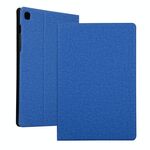Per Galaxy S6 Lite P610 Custodia protettiva in TPU in tessuto universale per voltaggio con supporto (blu)