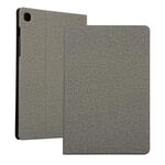 Per Galaxy S6 Lite P610 Custodia protettiva in TPU in tessuto universale per voltaggio con supporto (grigio)