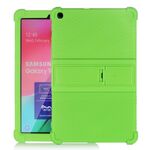 Custodia protettiva in silicone per tablet PC T510 per Galaxy Tab A 10.1 (2019) con staffa invisibile (verde)