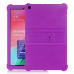 Custodia protettiva in silicone per tablet PC T510 per Galaxy Tab A 10.1 (2019) con staffa invisibile (viola)