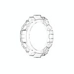 Per Huami Amazfit T-Rex A1918 Tyrannosaurus TPU Custodia per orologio (bianco trasparente)