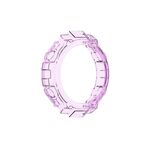 Per Huami Amazfit T-Rex A1918 Tyrannosaurus TPU Custodia per orologio (Viola trasparente)