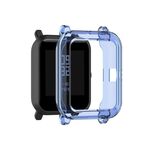 Per Amazfit Bip Lite Versione 1S / Bip S Custodia protettiva per orologio in TPU trasparente (blu trasparente)