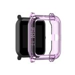 Per Amazfit Bip Lite Versione 1S / Bip S Custodia protettiva per orologio in TPU trasparente (Viola trasparente)