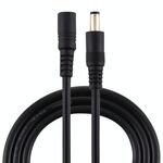 8A 5,5 x 2,1 mm femmina a maschio cavo di prolunga alimentazione CC (nero)