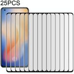 Per Vivo X50 25 PCS Pellicola in vetro temperato a schermo intero con bordo curvo 3D
