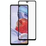 Per pellicola in vetro temperato a schermo intero con colla piena LG Stylo 6 (nero)