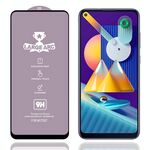 Per Samsung Galaxy M11 9h HD GRANDE Arc High Allumina Full Screen Temperato in vetro temperato
