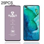 Per Honor V30 Pro 25 PCS 9H HD Grande Arc High Allumina a schermo intero Pellicola in vetro temperato