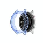 Per Huami Amazfit GTR 47mm Custodia per orologio in TPU a mezza cassa (blu trasparente)