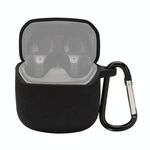 Custodia protettiva per auricolari in silicone per JBL Club Pro +, con gancio (nero)