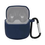 Custodia protettiva per auricolari in silicone per JBL Club Pro +, con gancio (blu notte)