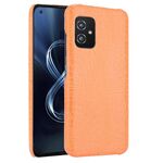 Per Asus Zenfone 8 ZS590KS Ammortizzatore di coccodrillo PC + Caso PU (arancione)