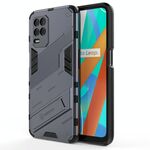 Per OPPO RealMe V13 5G Armor Punk 2 in 1 custodia antiurto TPU + TPU con supporto invisibile (grigio)